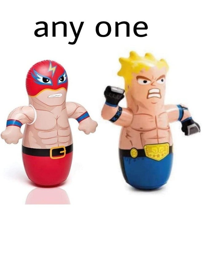 Dezzy Hit Me Toy for Punching Bag for 3D Inflatable PVC Children Kids Boys Girls Hit Me Punching Bob Bag Toy for Outdoor & Indoor Playing - Image 3